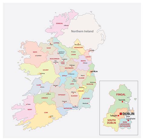 map of the republic of ireland 3