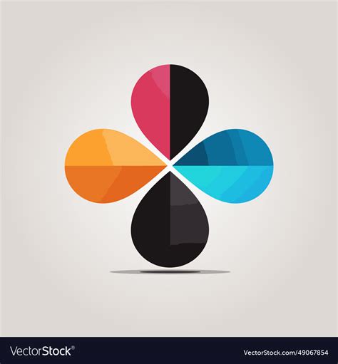 Business intelligence filled gradient logo Vector Image