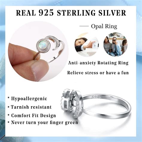 Jewebella Opal Ringe Sterling Silber F R Damen Verstellbar Offene