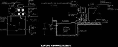 Hydro Pneumatic Water Tank System DWG Detail For AutoCAD Designs CAD