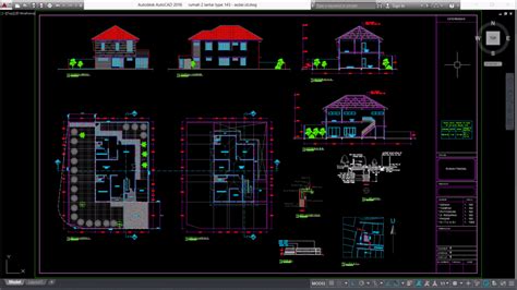 Menakjubkan Denah Rumah File Autocad Desain Rumah Hot Sex Picture