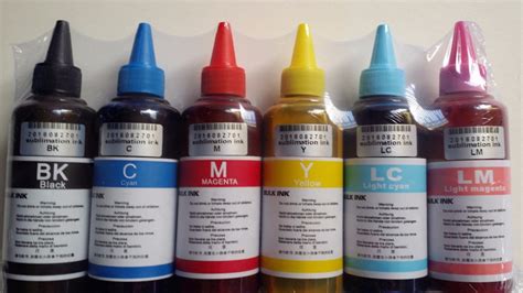 6x100ml Color Sublimation Ink For Epson 1400 Artisan 1430 1450