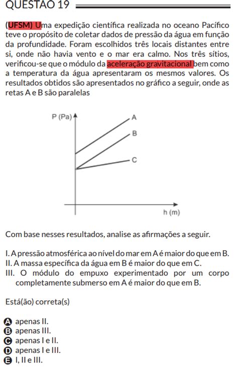 Bom Dia Algu M Pode Me Explicar Essa Quest O Do Material De Explica