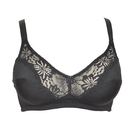 Soutien Gorge 105E Sans Armatures Noir En Dentelle Lingerie Femme Grande Taille Noir Cdiscount