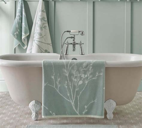 Laura Ashley Pussy Willow Duck Egg Towel At Portmeirion Online Portmeirion Online