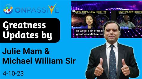 Greatness Updates By Julie Mam Michael William Sir What Is Greatness