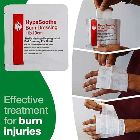 Hypasoothe Burn Dressing X Cm Sterile Hydrogel Impregnated Pad