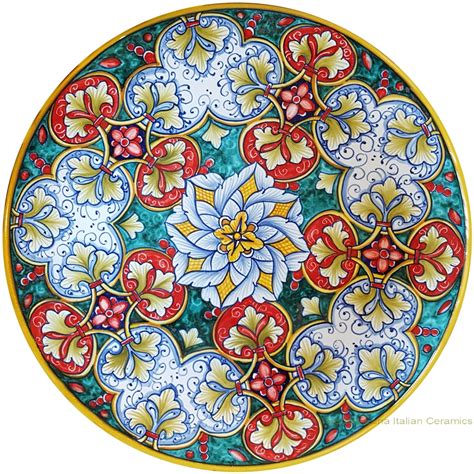 Italian Hand Painted Ceramic Majolica Plate 30cm