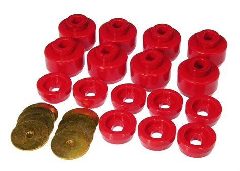 Prothane Body Cab Mounts Bushing Kit Red For Silverado Sierra