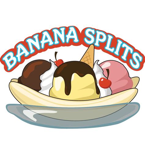 Buy Banana Splits 12 Concession Decal Sign Cart Trailer Stand Sticker