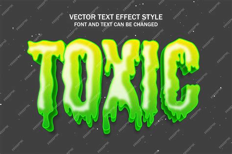 Premium Vector Toxic Water Melting Slime Liquid Typography Editable