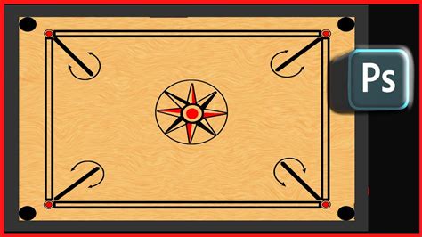 Learn How To Draw Create Carrom Board In Photoshop Using Basic