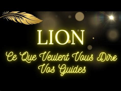 Lion Bonus Novembre Ce Que Veulent Vous Dire Vos Guides