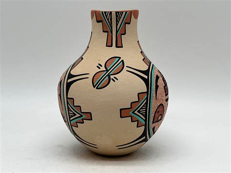 Native American Jemez Pottery Vase Laurence And Ruby Toya Etsy