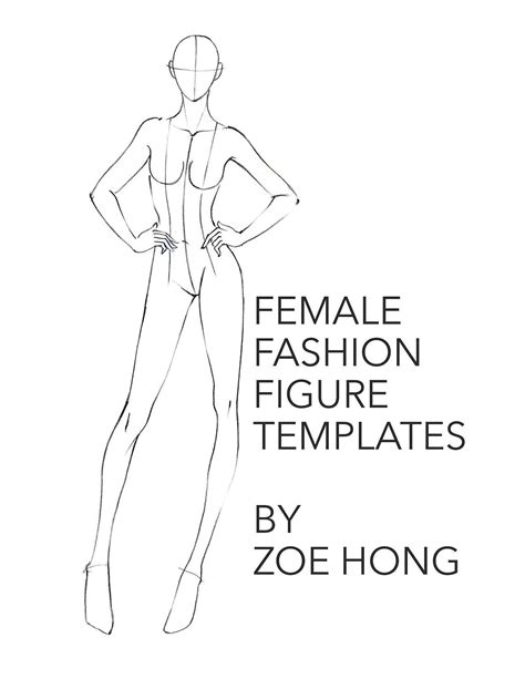 Female FASHION FIGURE TEMPLATES Etsy Fashion Figure Templates