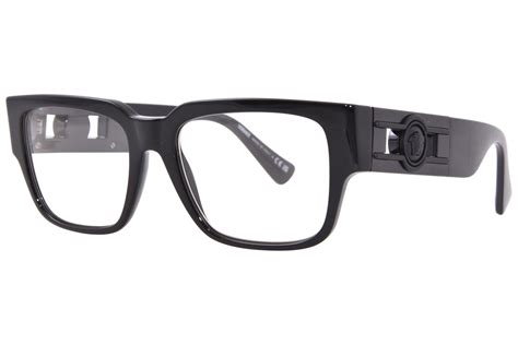 Versace VE3350 5360 Eyeglasses Men's Black Full Rim Square Shape 55-18-140 | EyeSpecs.com