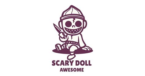 Scary Doll Logo, Graphic Templates - Envato Elements