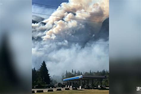 BC Wildfire Debris Rockfall Closes B C Highway 1 Near Hope Tri