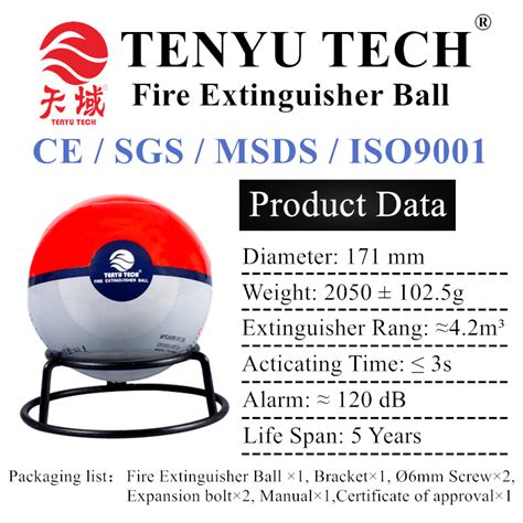 Ce Approved Dry Powder Automatic Fire Extinguisher Ball Fire Ball And