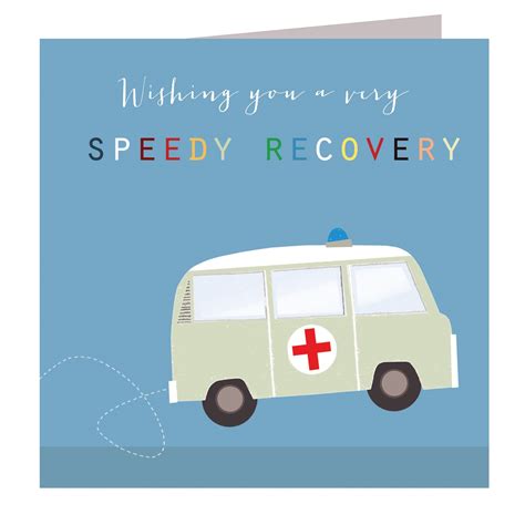 Cards Speedy Recovery Greetings Card Kali Stileman Publishing