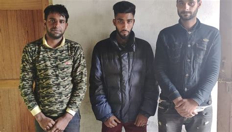 Three Notorious Drug Peddlers Held By Sopore Police Inside Kashmir