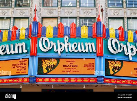 Los Angeles California The Orpheum Theatre Historic Theatre At 842 S