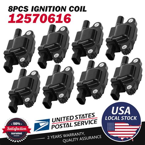 8x High Performance Ignition Coils For Chevy Silverado 1500 Gmc 5 3l 6 0l Uf413 Ebay