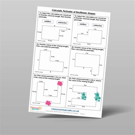 Perimeter Of Rectilinear Shapes Varied Fluency Resource Classroom Secrets