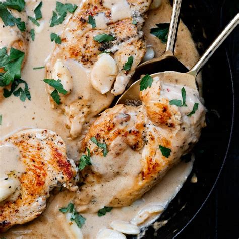 Dutch Oven Chicken Thighs with Mustard Sauce - Shutter + Mint