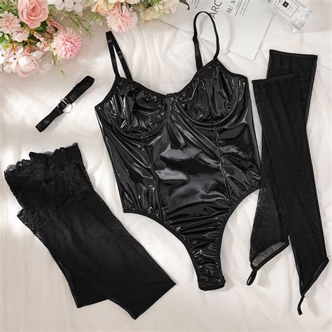 Generic Nightclub Hot Girl Binding Strap Sexy Lacing Underwear Temptation Gloves Sexy Suit