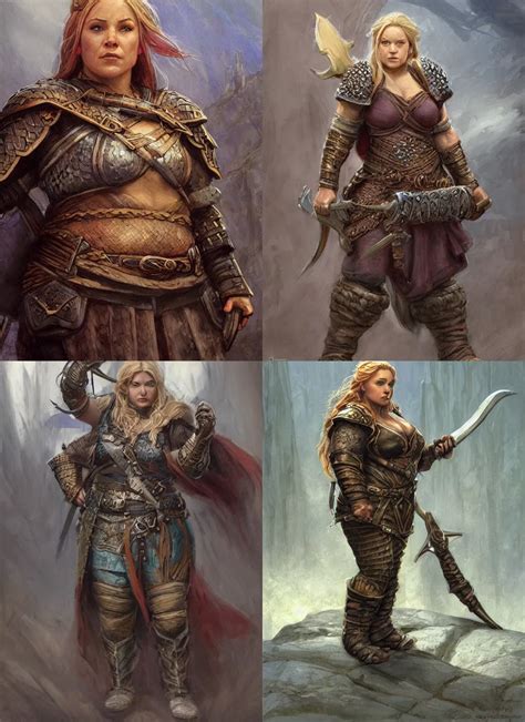 Female Dwarf A Noble Dwarven Warrior And Blacksmith Stable Diffusion