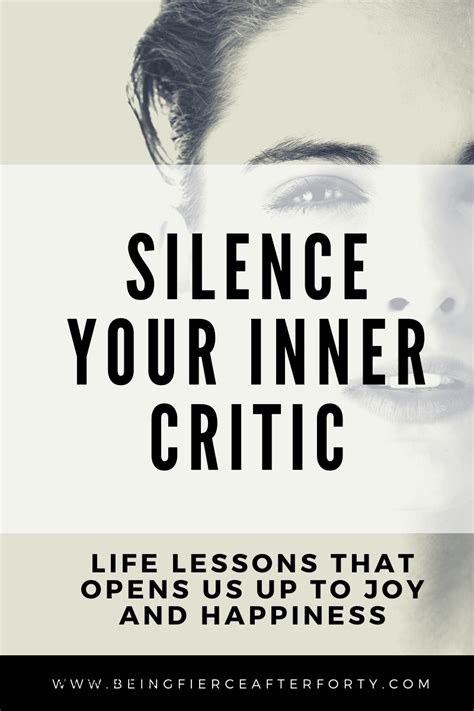 Silence Your Inner Critic Inner Critic Self Help Self Compassion