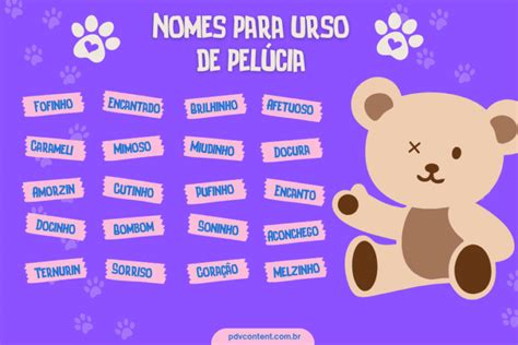 Nomes Para Colocar Em Ursinho De Pelúcia - Nomes para Ursos de Pelúcia: 390 Ideias de Nomes para ursinhos