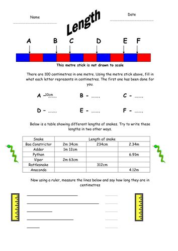 Length worksheets | Teaching Resources