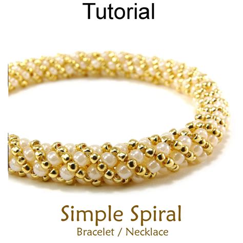 Russian Spiral Tutorial For How To Make A Beaded Bracelet Necklace