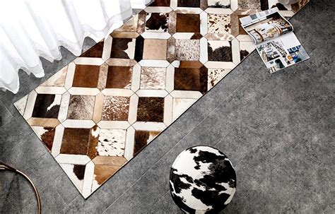 Natural Cowhide Patchwork Rug Handmade Cowhide Carpet Home - Etsy