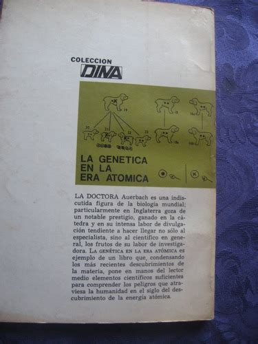 La Genética En La Era Atómica Charlotte Auerbach Año 1970 Cuotas sin