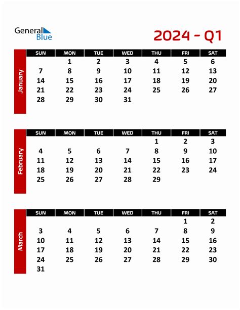 Editable Quarterly Calendar Template In Pdf Word And Excel