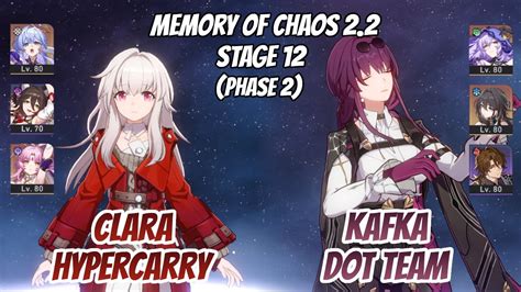 Clara Hypercarry Kafka Dot Team Memory Of Chaos Stage Stars