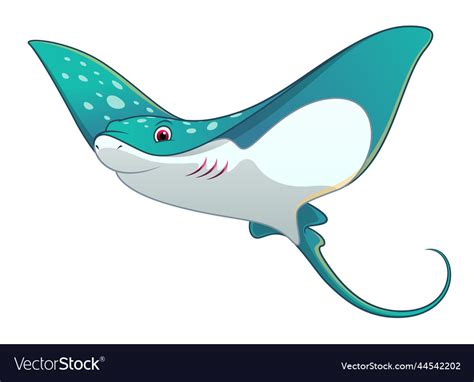 Stingray cartoon animal Royalty Free Vector Image