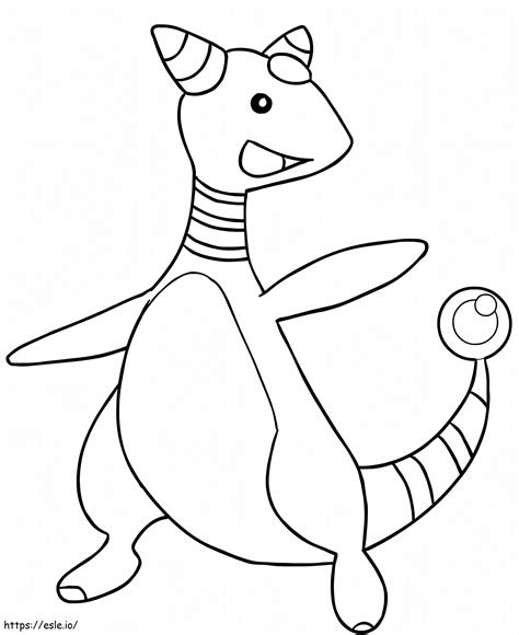 Ampharos In Pokemon Coloring Page