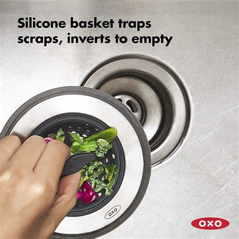 Oxo Good Grips 2 In 1 Sink Strainer Stopperblacksink Drain With Stopper