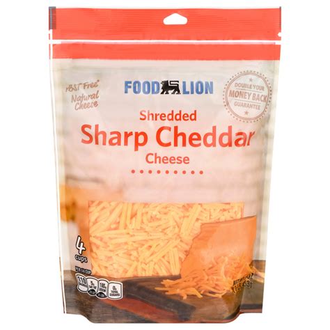 Save On Food Lion Cheddar Cheese Sharp Shredded Order Online Delivery