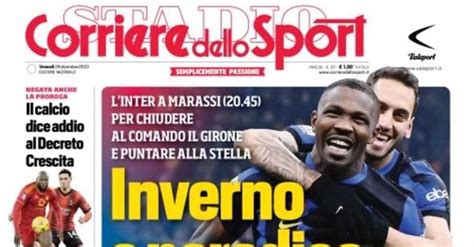 La Prima Pagina Del Corriere Dello Sport Kvara Guida Il Napoli