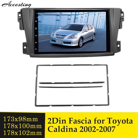 Double DIN Car Radio Fascia Plate Panel Frame For TOYOTA Caldina 2002