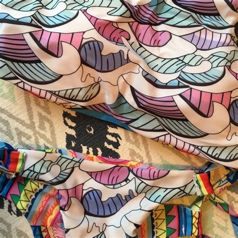Swim Rio Rainbow Reversible Colorful Cheeky Bikini Poshmark