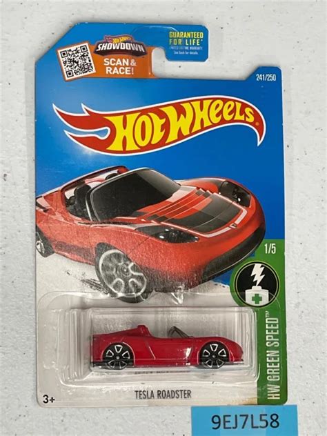 Tesla Roadster Hot Wheels Mattel HW Green Speed MOSC NEW Wheeljack S Lab