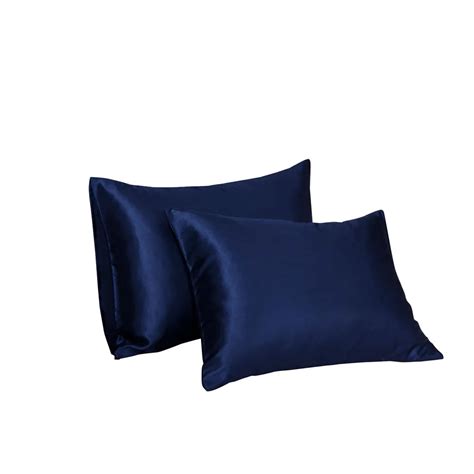 Silk Satin Pillowcase Home Multicolor Ice Silk Pillow Case Zipper Pillow Cover Double Face