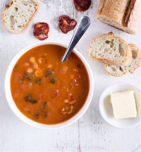 Spanish Chorizo Soup with Chickpeas - Valerie's Keepers