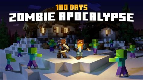 100 Days Zombie Apocalypse by Fall Studios (Minecraft Marketplace Map ...